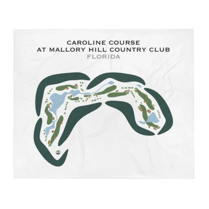 Caroline Course at Mallory Hill Country Club, Florida - Printed Golf Courses