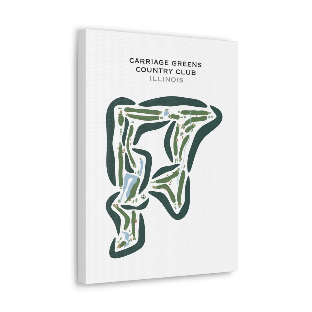 Carriage Greens Country Club, Illinois - Printed Golf Courses