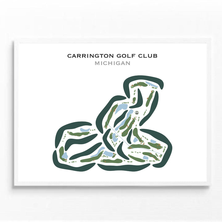 Carrington Golf Club, Michigan - Printed Golf Courses