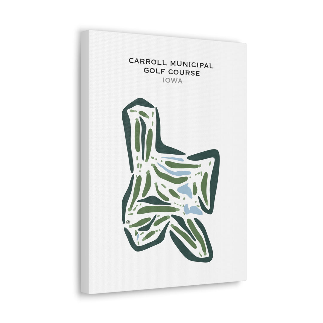 Carroll Municipal Golf Course, Iowa - Printed Golf Courses