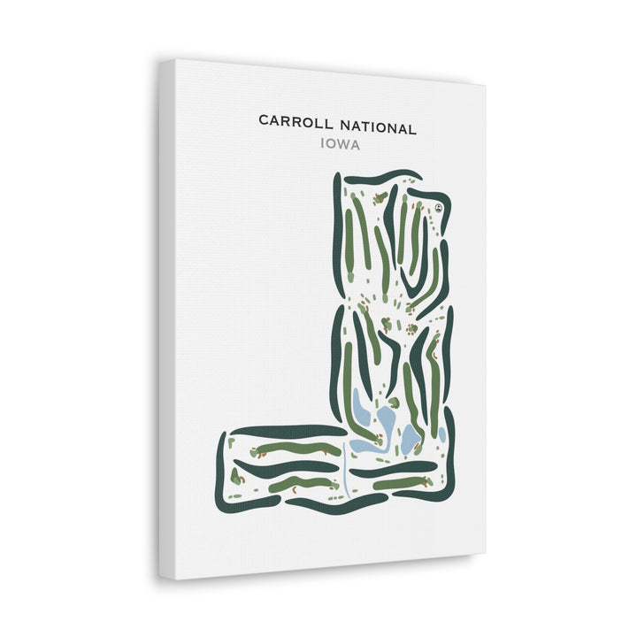 Carroll National Golf Club, Iowa - Printed Golf Courses