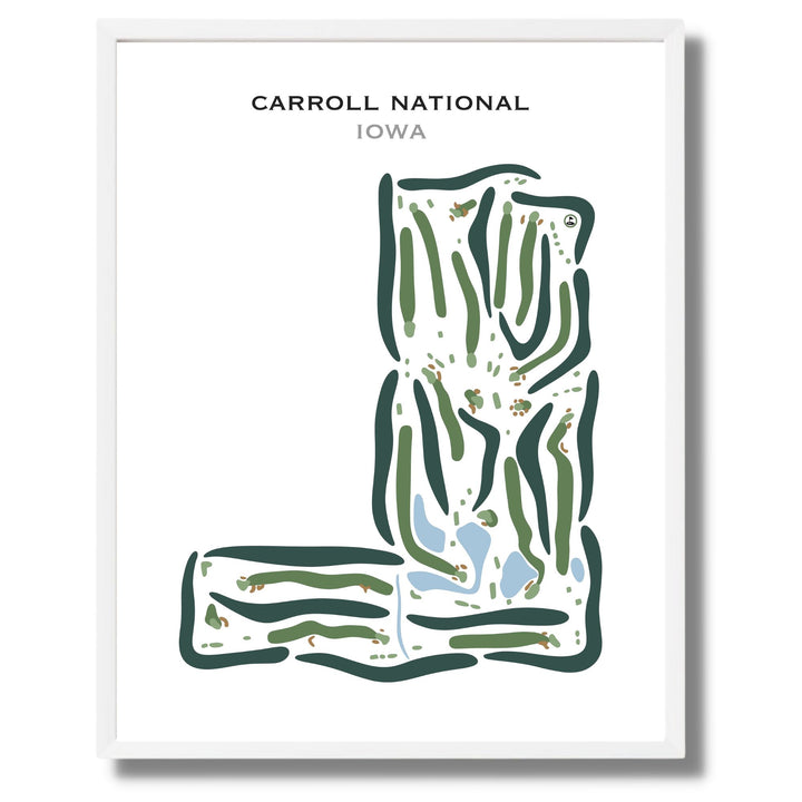 Carroll National Golf Club, Iowa - Printed Golf Courses