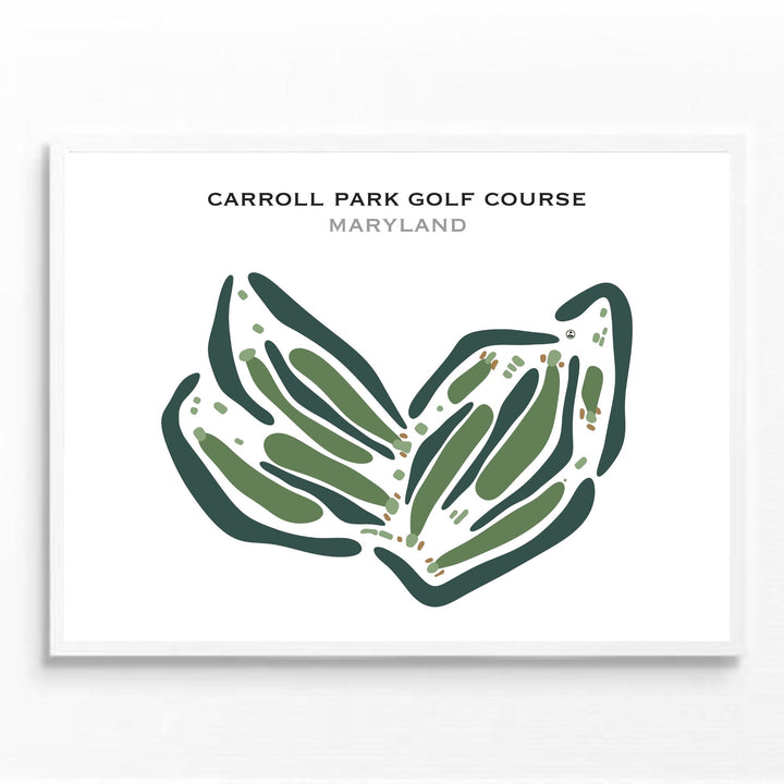 Carroll Park Golf Course, Maryland - Printed Golf Courses