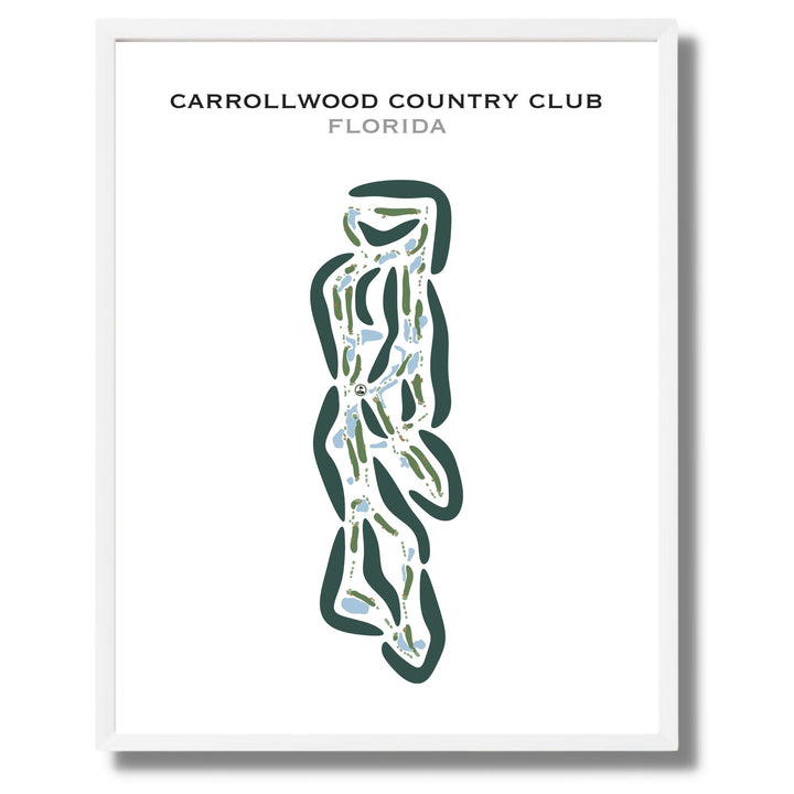 Carrollwood Country Club, Florida - Printed Golf Courses
