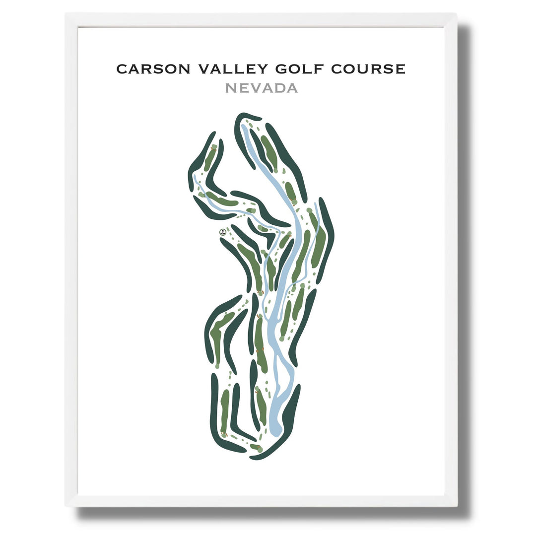 Carson Valley Golf Course, Nevada - Printed Golf Course