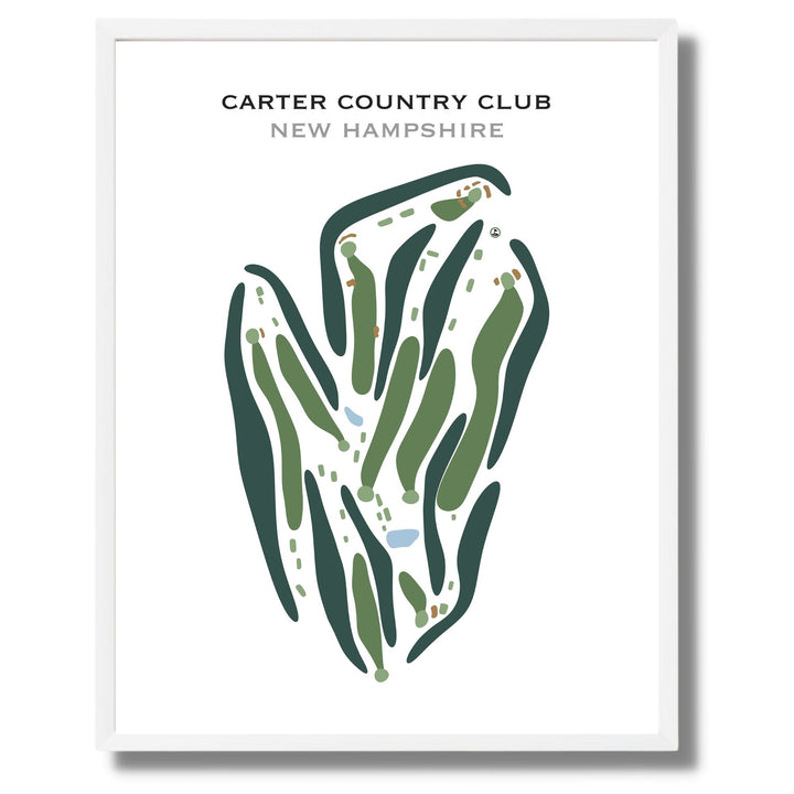 Carter Country Club, New Hampshire - Printed Golf Course