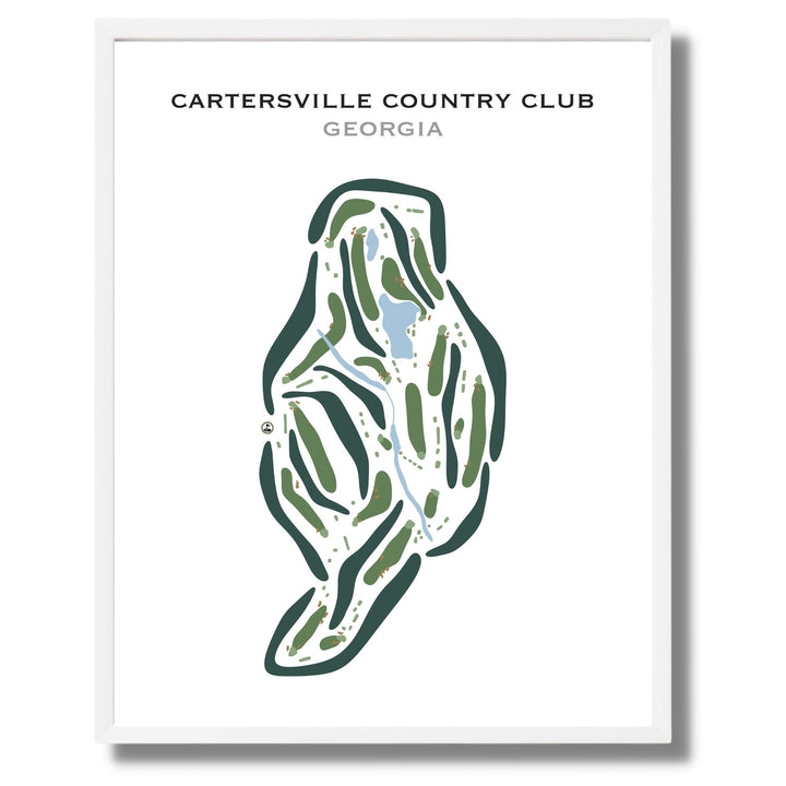 Cartersville Country Club, Georgia - Printed Golf Courses