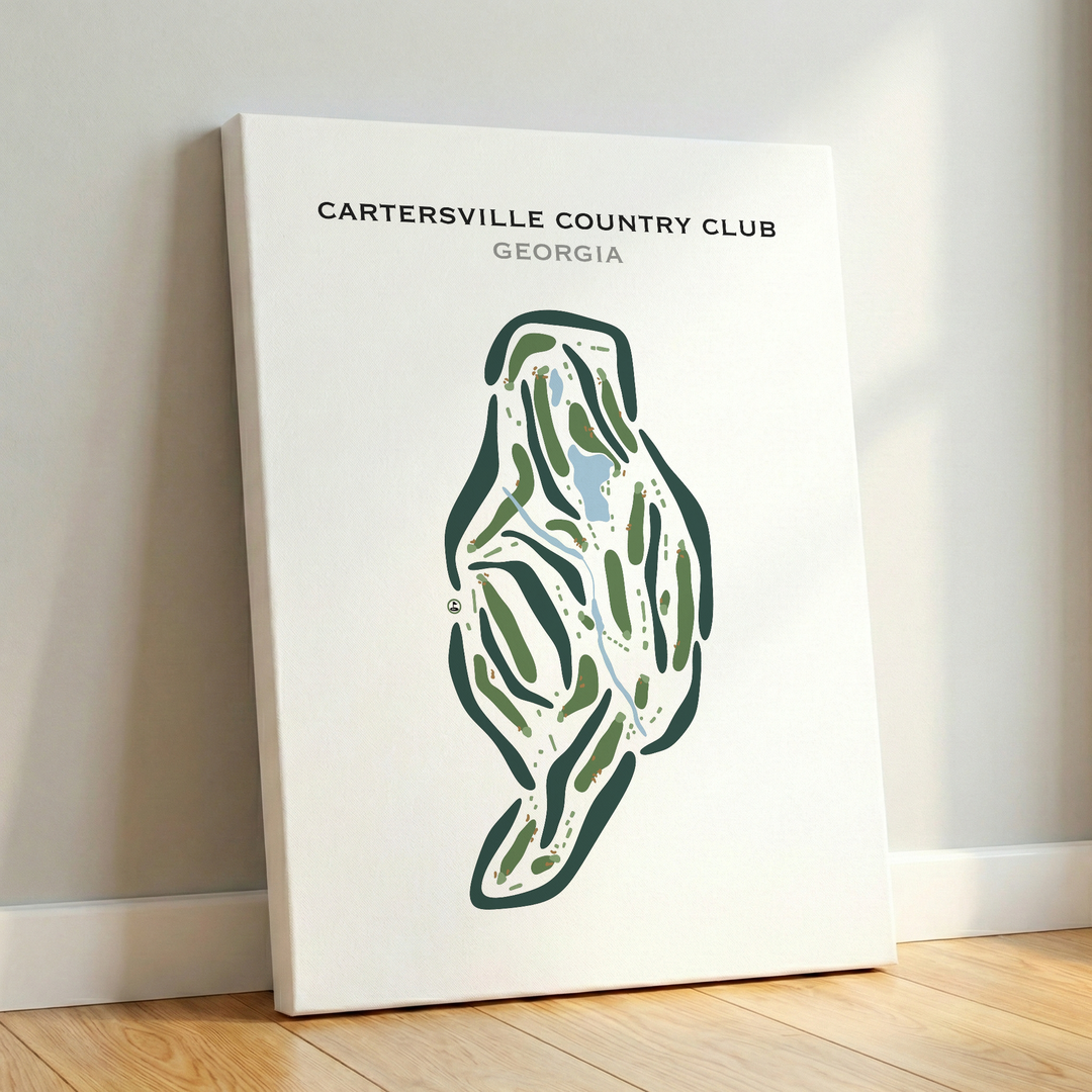 Cartersville Country Club, Georgia - Printed Golf Courses