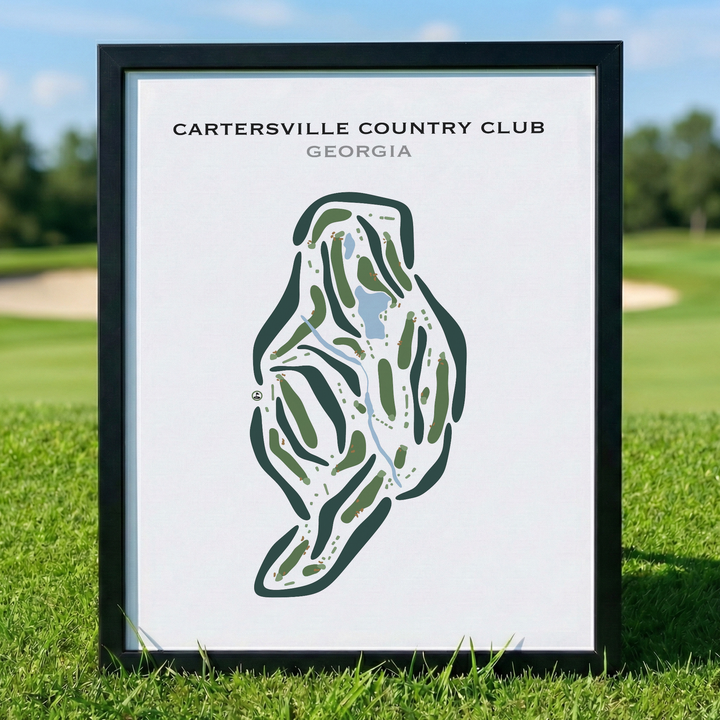 Cartersville Country Club, Georgia - Printed Golf Courses
