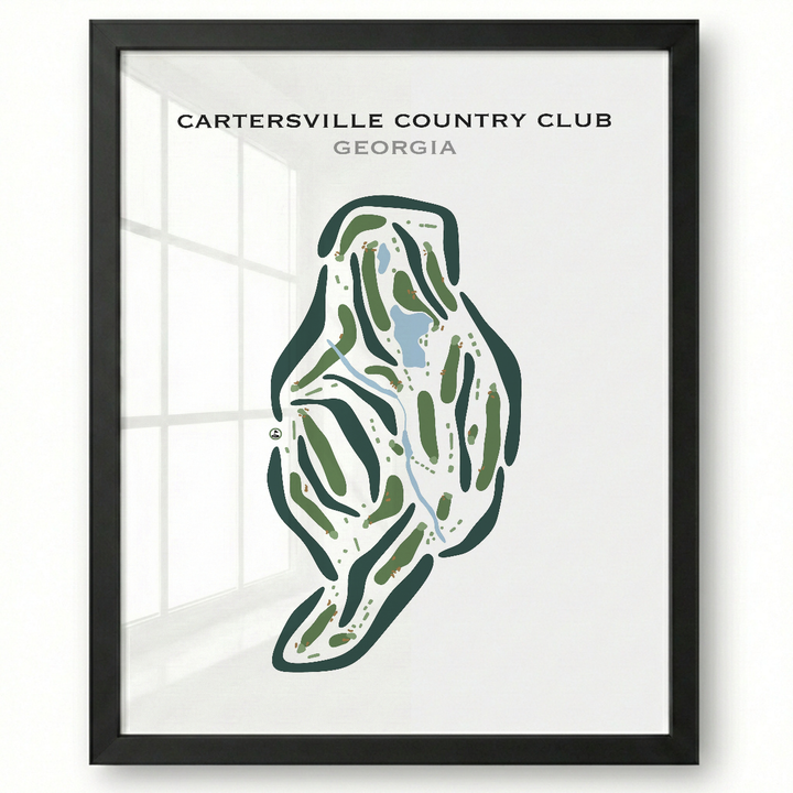Cartersville Country Club, Georgia - Printed Golf Courses