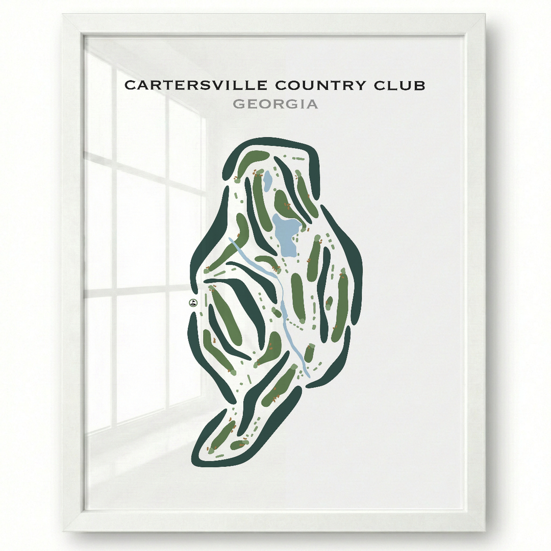 Cartersville Country Club, Georgia - Printed Golf Courses