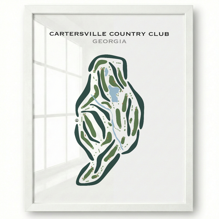 Cartersville Country Club, Georgia - Printed Golf Courses