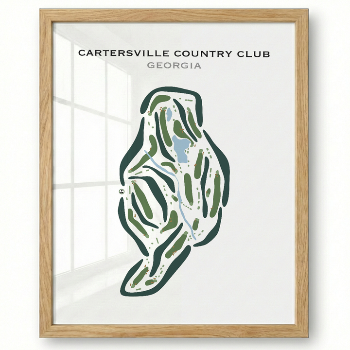 Cartersville Country Club, Georgia - Printed Golf Courses