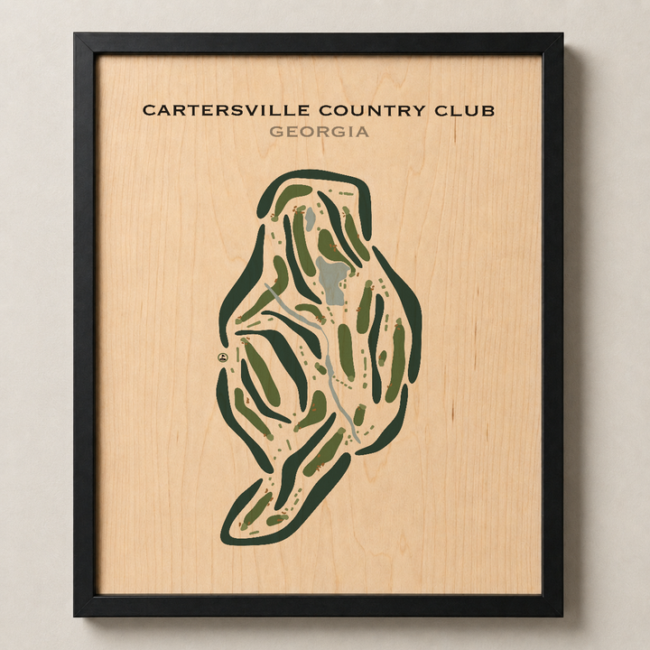 Cartersville Country Club, Georgia - Printed Golf Courses