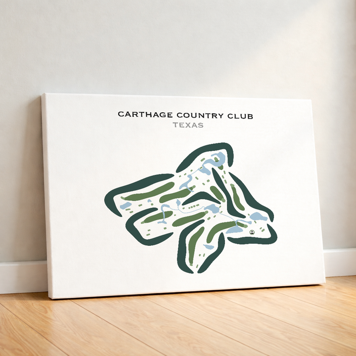Carthage Country Club, Texas - Printed Golf Courses