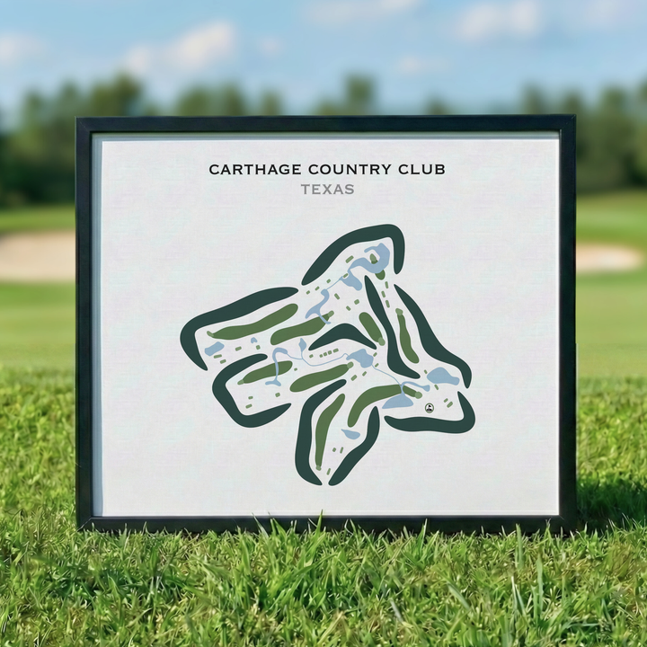 Carthage Country Club, Texas - Printed Golf Courses