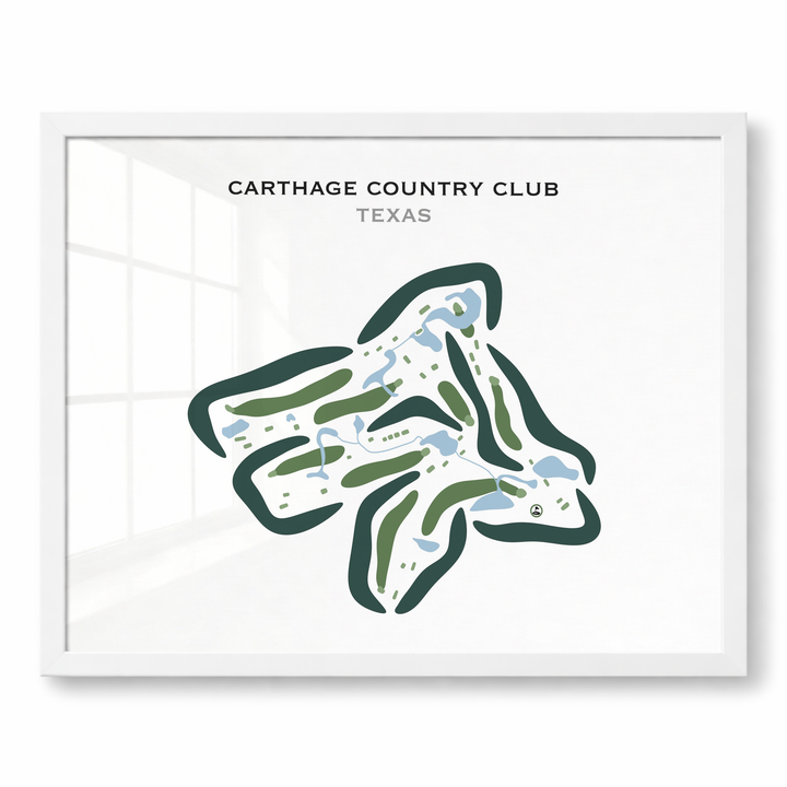 Carthage Country Club, Texas - Printed Golf Courses