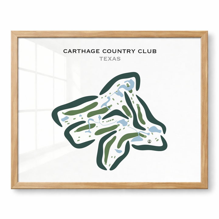 Carthage Country Club, Texas - Printed Golf Courses
