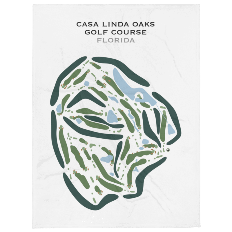 Casa Linda Oaks Golf Course, Florida - Printed Golf Courses