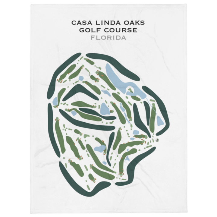 Casa Linda Oaks Golf Course, Florida - Printed Golf Courses