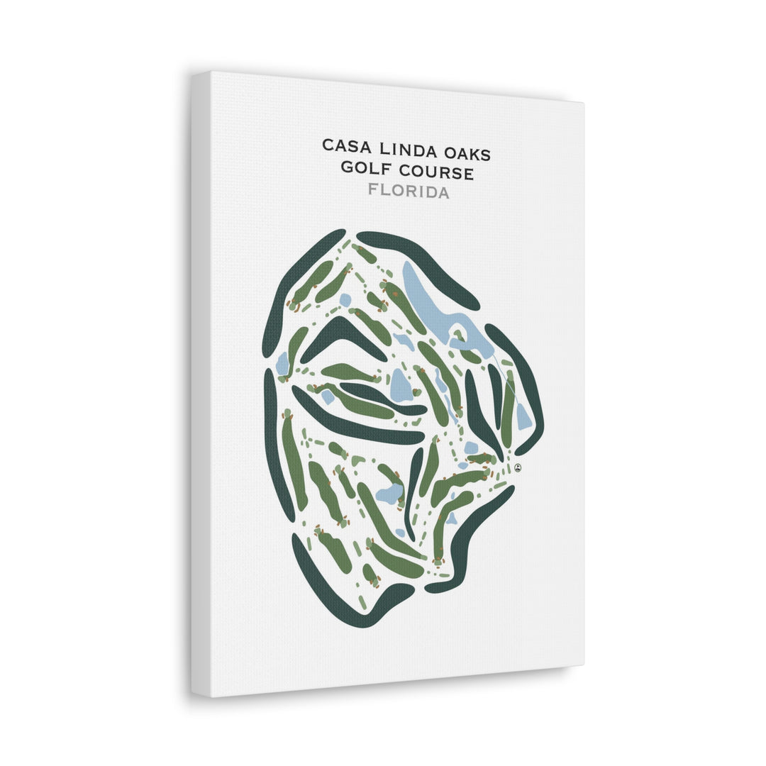 Casa Linda Oaks Golf Course, Florida - Printed Golf Courses