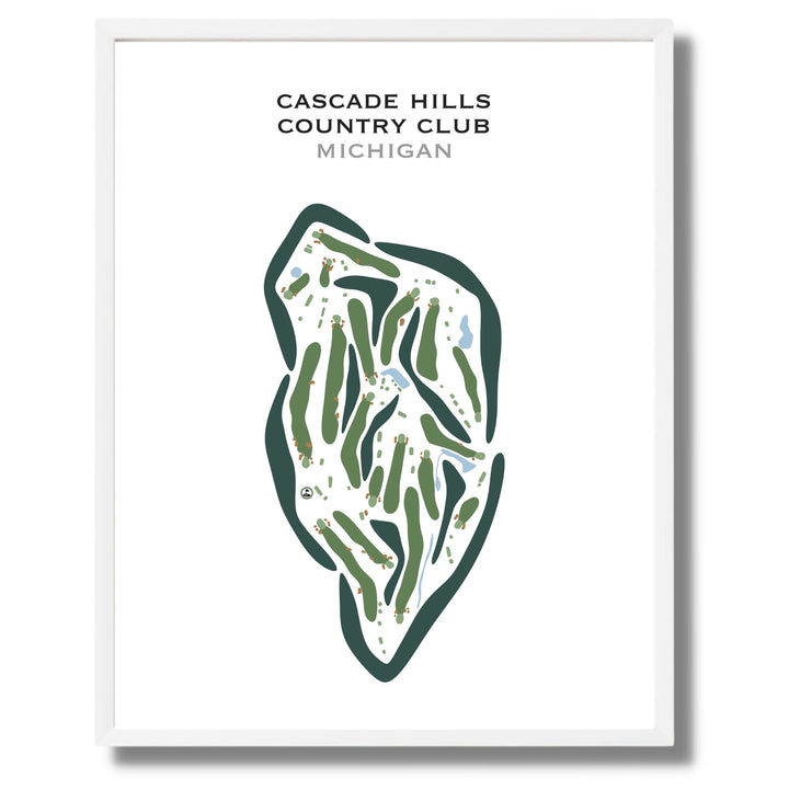 Cascade Hills Country Club, Michigan - Printed Golf Courses