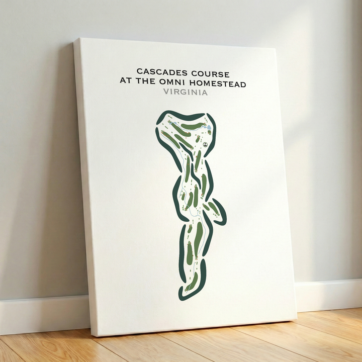 Cascades Course at The Omni Homestead, Virginia - Printed Golf Courses