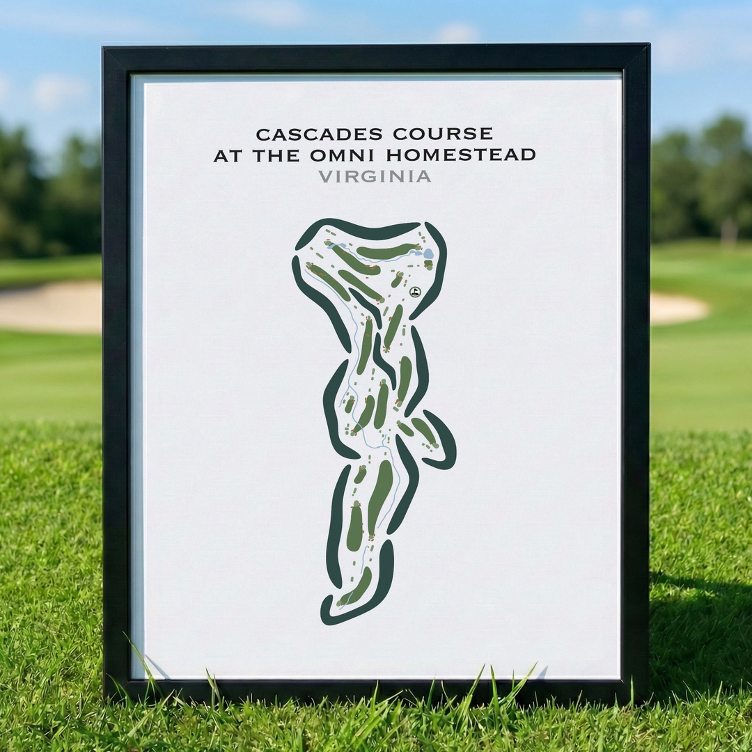 Cascades Course at The Omni Homestead, Virginia - Printed Golf Courses