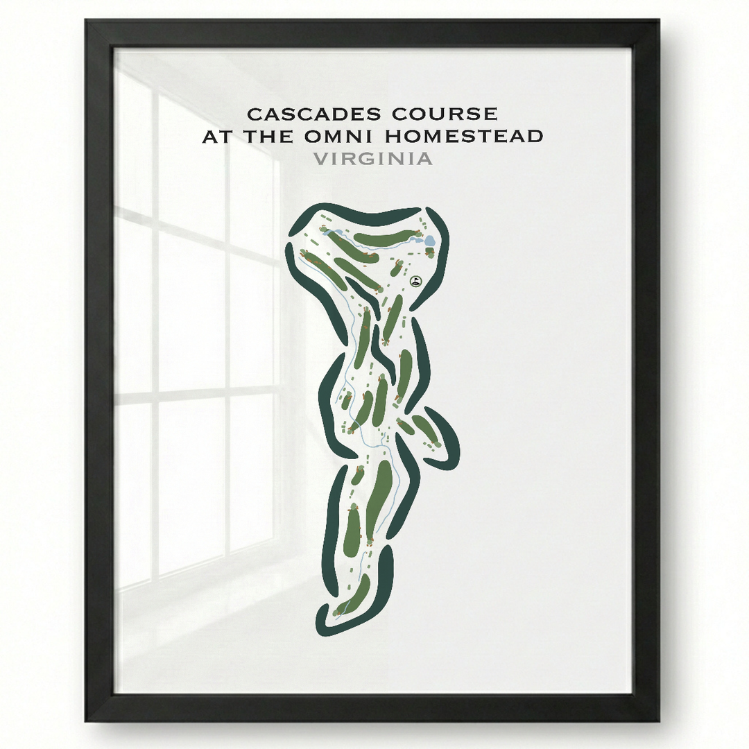 Cascades Course at The Omni Homestead, Virginia - Printed Golf Courses