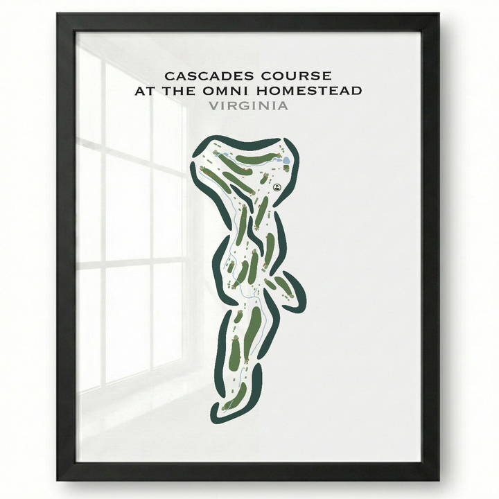 Cascades Course at The Omni Homestead, Virginia - Printed Golf Courses