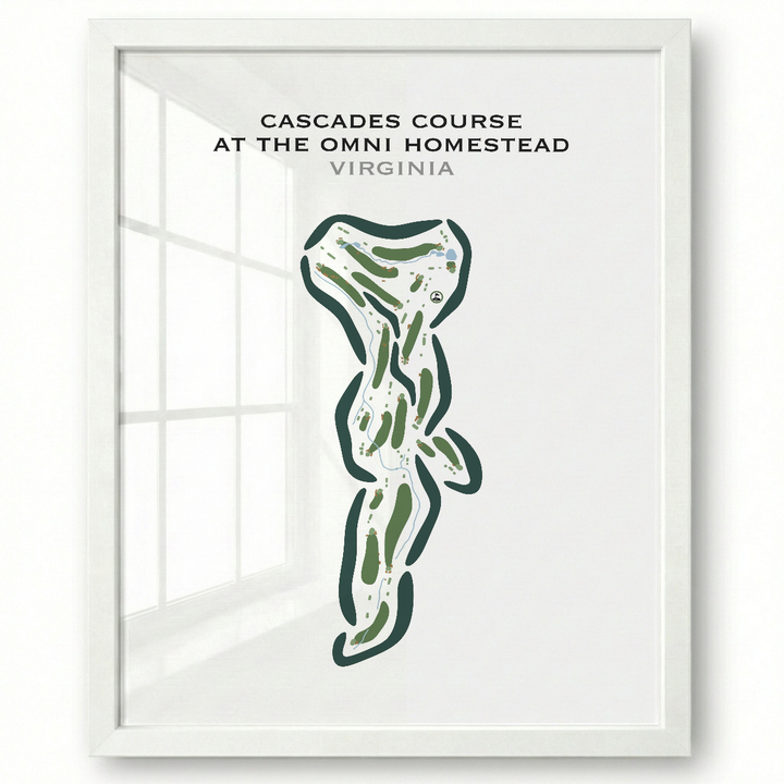 Cascades Course at The Omni Homestead, Virginia - Printed Golf Courses
