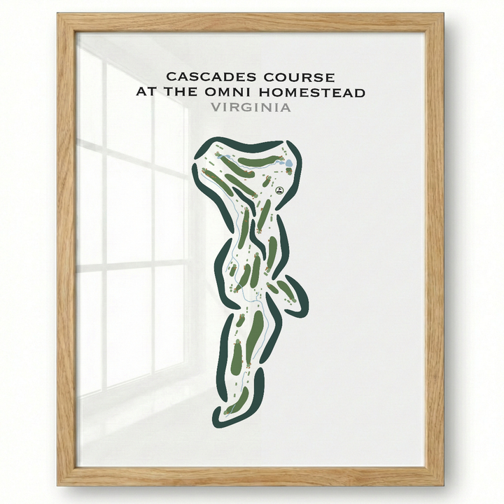 Cascades Course at The Omni Homestead, Virginia - Printed Golf Courses