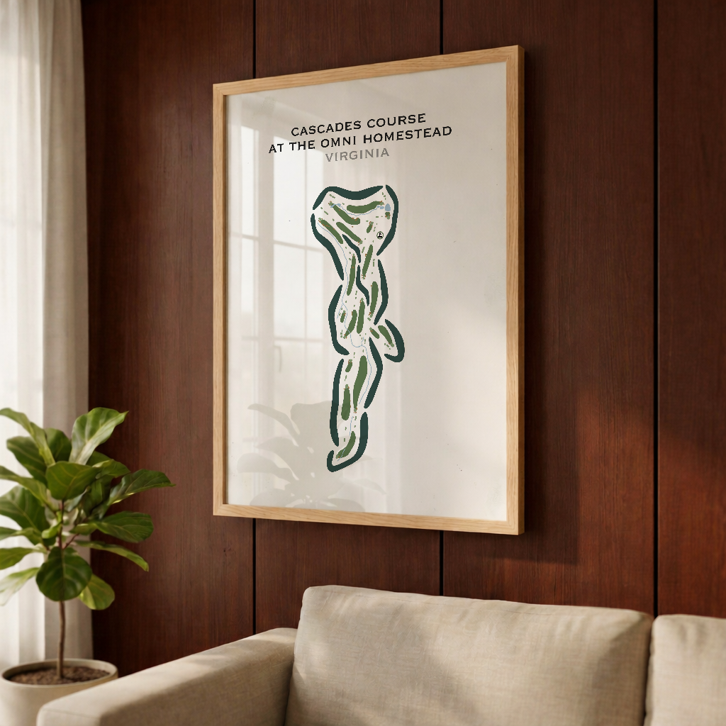 Cascades Course at The Omni Homestead, Virginia - Printed Golf Courses