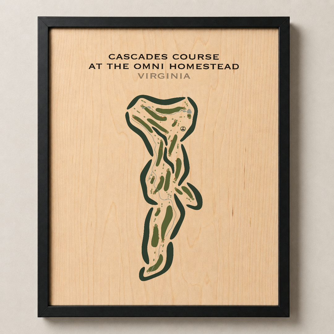 Cascades Course at The Omni Homestead, Virginia - Printed Golf Courses
