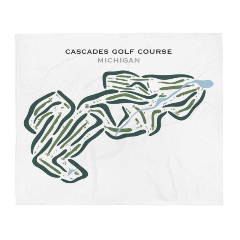 Cascades Golf Course, Michigan - Printed Golf Courses