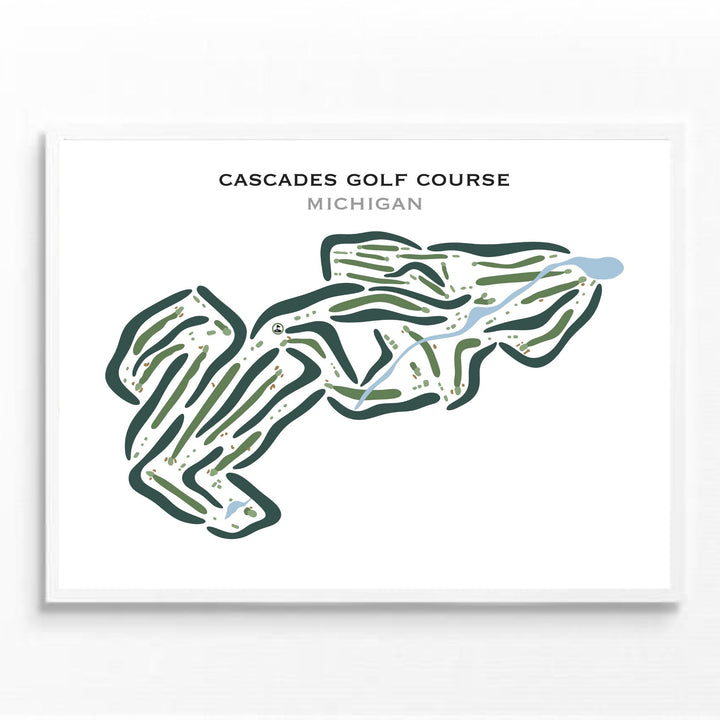 Cascades Golf Course, Michigan - Printed Golf Courses