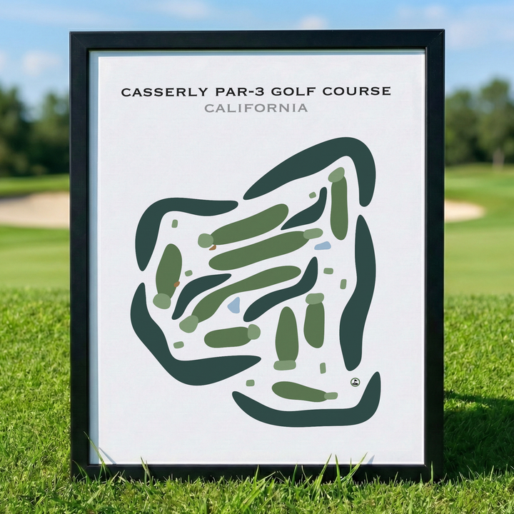 Casserly Par-3 Golf Course, California - Printed Golf Courses