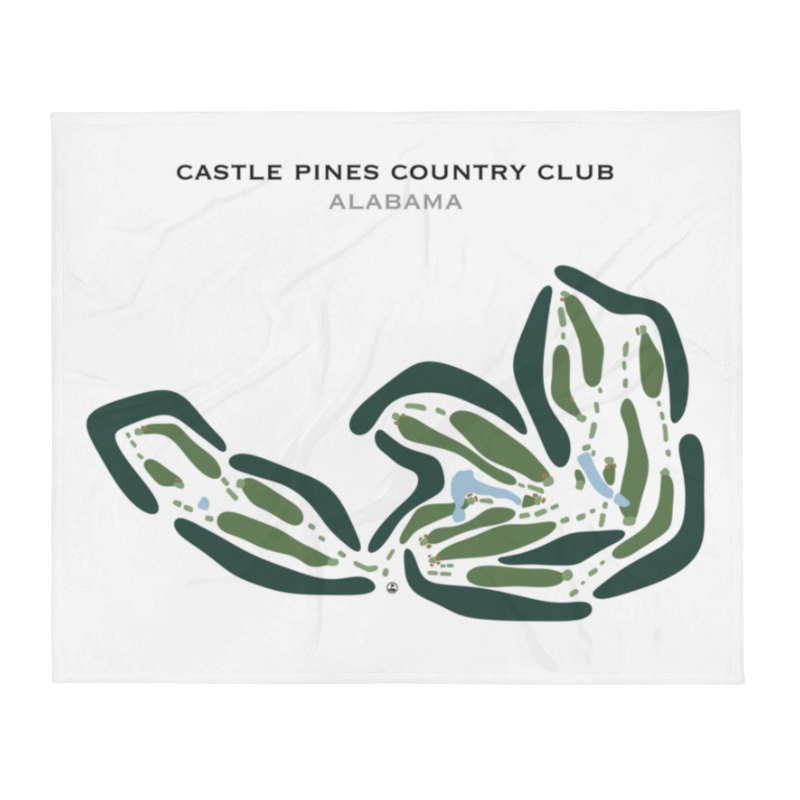 Castle Pines Country Club, Alabama - Printed Golf Courses