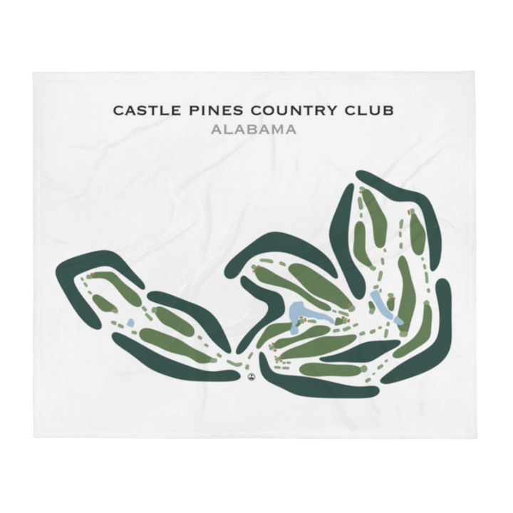 Castle Pines Country Club, Alabama - Printed Golf Courses