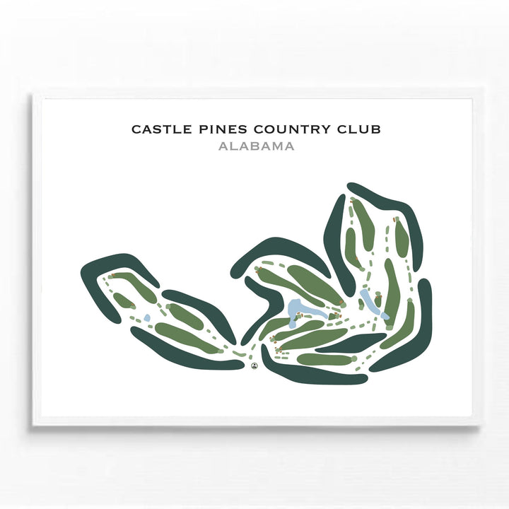 Castle Pines Country Club, Alabama - Printed Golf Courses