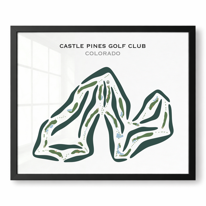 Castle Pines Golf Club, Colorado - Printed Golf Courses