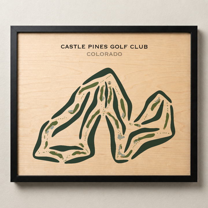 Castle Pines Golf Club, Colorado - Printed Golf Courses