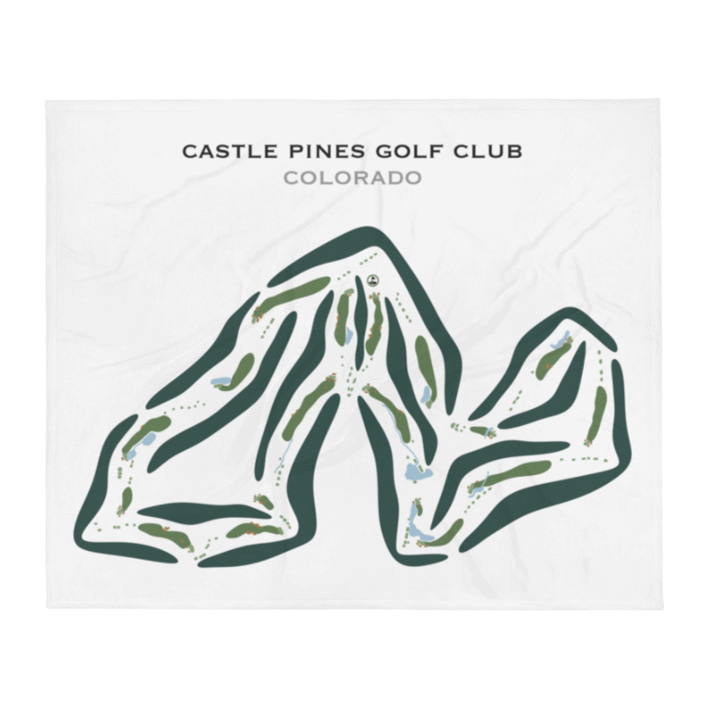 Castle Pines Golf Club, Colorado - Printed Golf Courses