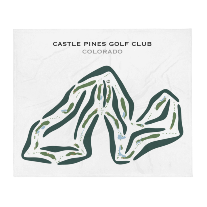 Castle Pines Golf Club, Colorado - Printed Golf Courses