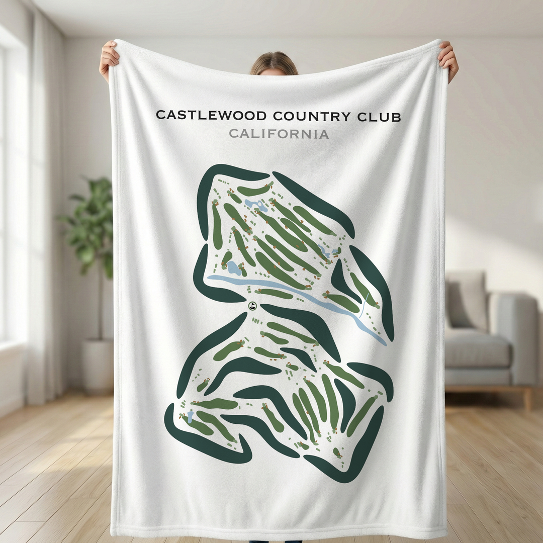 Castlewood Country Club, California - Printed Golf Courses