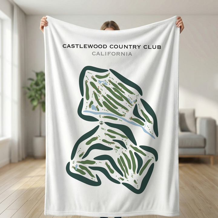 Castlewood Country Club, California - Printed Golf Courses