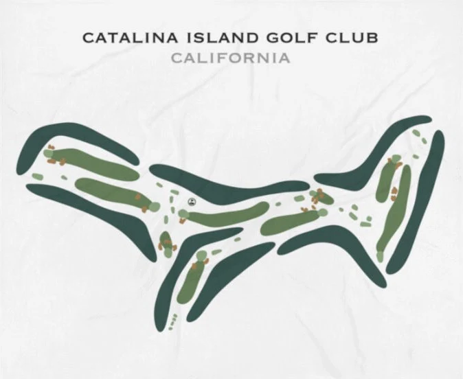 Catalina Island Golf Club, California - Printed Golf Courses