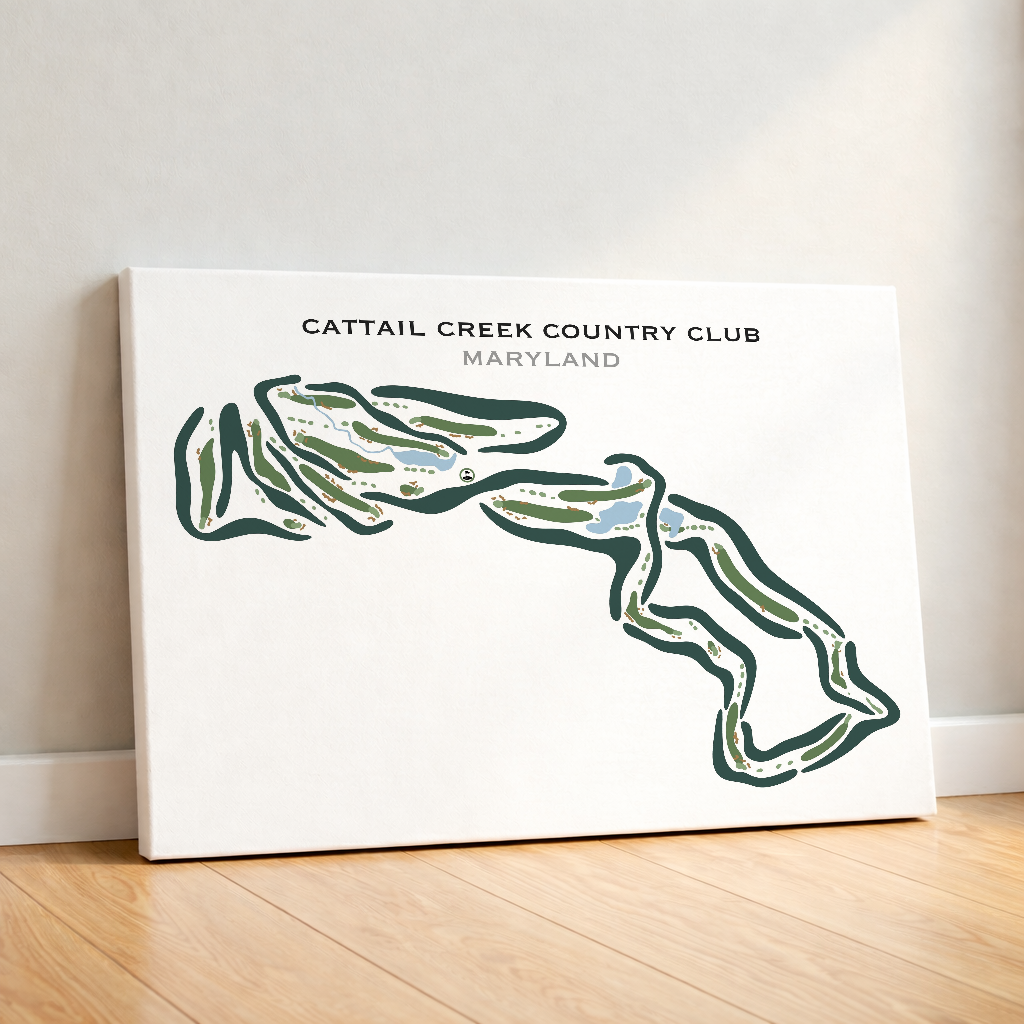 Cattail Creek Country Club, Maryland - Printed Golf Courses