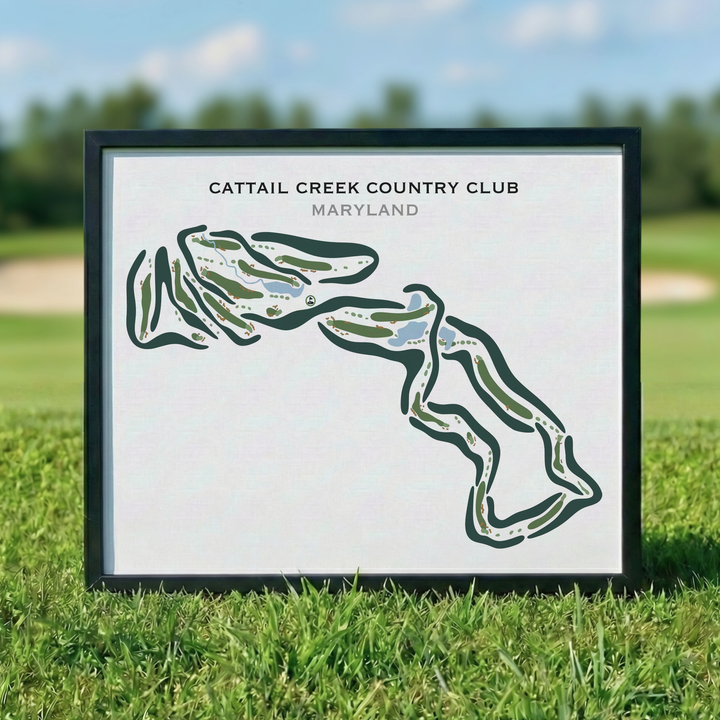 Cattail Creek Country Club, Maryland - Printed Golf Courses