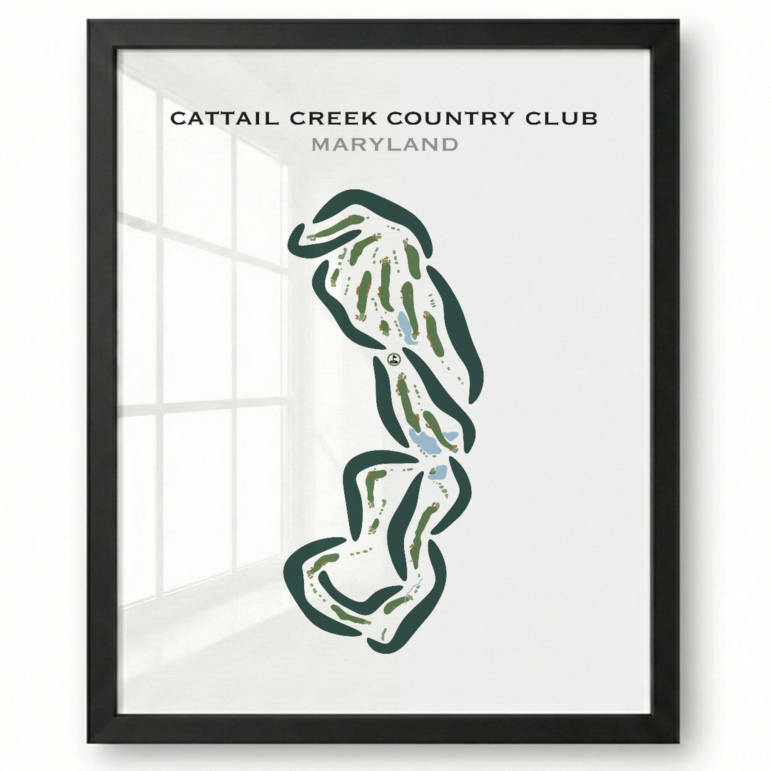 Cattail Creek Country Club, Maryland - Printed Golf Courses